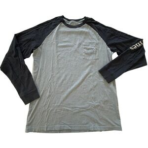 Vineyard Vines Mens Blue Whale Logo Long‎ Sleeve Raglan T-Shirt